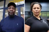 Roy Hibbert, owner of Roy's Sweet Dish takeaway and Tracy Roachford, owner of The Corner Plaice. Pictures: Manchester Evening News