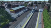 CGI of Gorton station