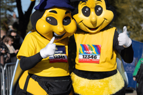 Chester and Manny will be cheering on runners this April 