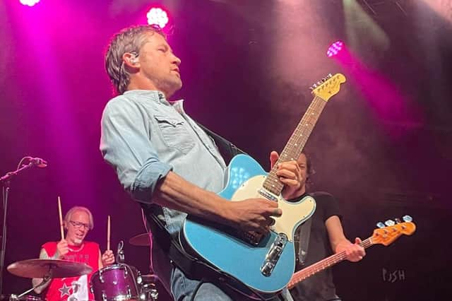 Chris Shiflett in full flow at Manchester Academy. Picture: Alex Dalowsky