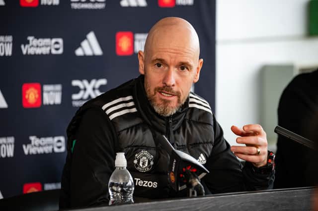 Erik ten Hag spoke to the press on Friday lunchtime
