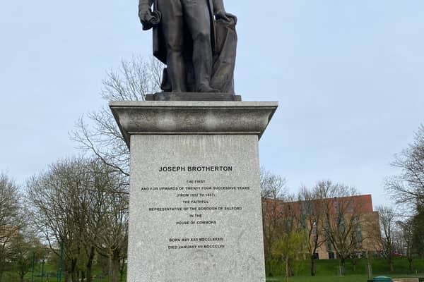 The statue of Joseph Brotherton