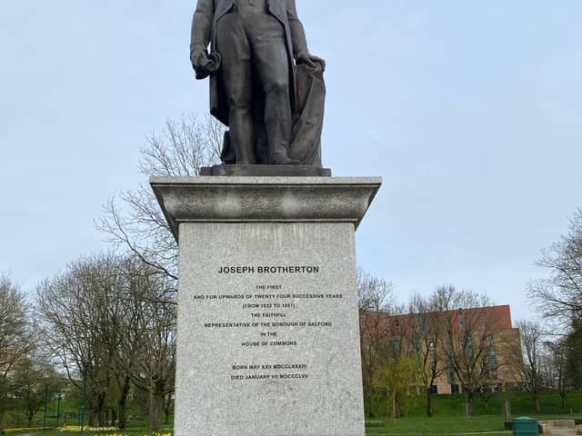 The statue of Joseph Brotherton
