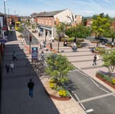 Image shows proposed highway improvements in Market Street, Heywood town centre