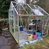 Vandalism in Saddleworth allotments. Credit: Yvonne Barker . For use by LDRS