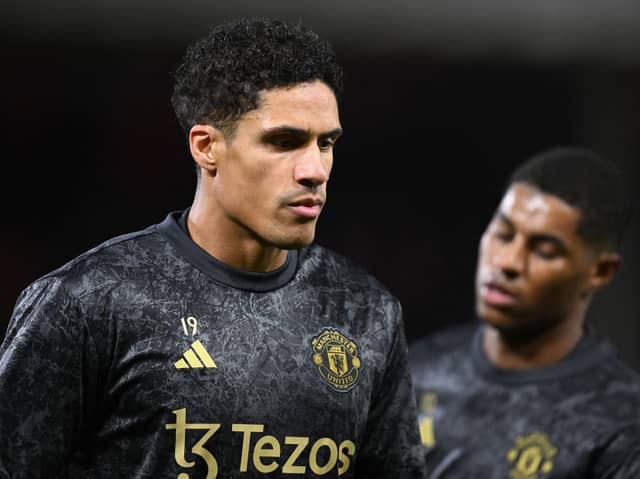 Raphael Varane was taken off at half-time of the defeat to Chelsea