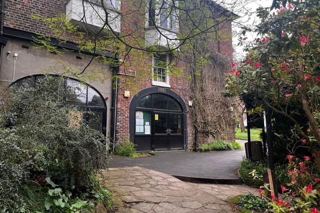 The visitors' centre at Fletcher Moss, Didsbury