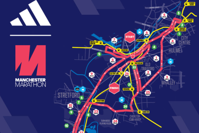Manchester Marathon route 2024