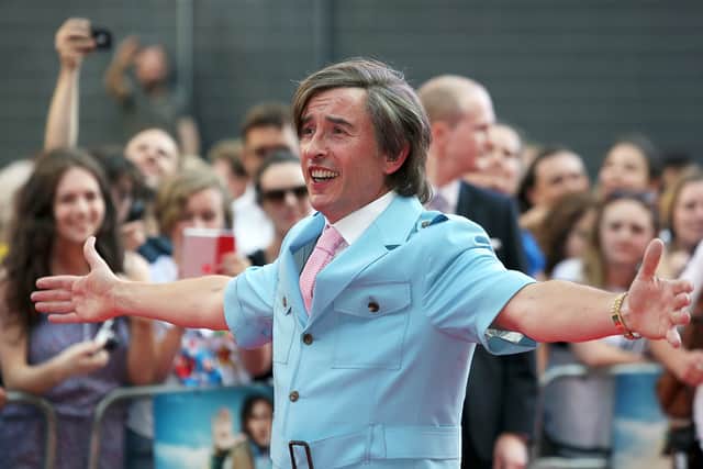 Steve Coogan in character as Alan Partridge attends the 'Alan Partridge: Alpha Papa' World Premiere Day at Vue Leicester Square on July 24, 2013 in London, England. (Photo by Tim P. Whitby/Getty Images for Studiocanal)
