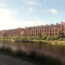 A CGI of planned new homes based on land at Regatta Street in Salford, Greater Manchester. Image taken from Salford council planning portal. Copyright: J2
