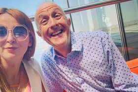 Lexi Sears with her dad Greg, who died from brain tumour in June 2022. 