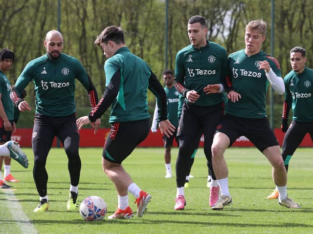 United train ahead of the FA Cup semi-final