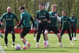 United train ahead of the FA Cup semi-final