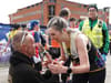I proposed to my girlfriend at the Manchester Marathon finish line and the first thing she said wasn't 'yes'