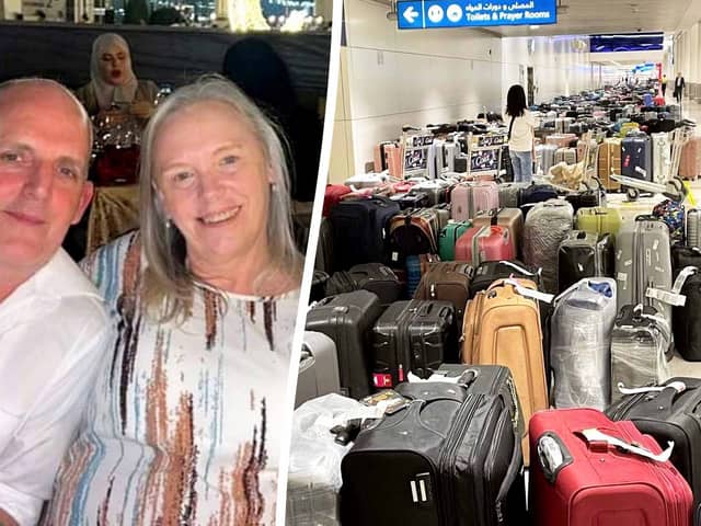 Alison Shah, 60, and her partner, Richard Kay, 52, we coming home from her birthday  trip to Bangkok and Thailand when they got stuck in Dubai