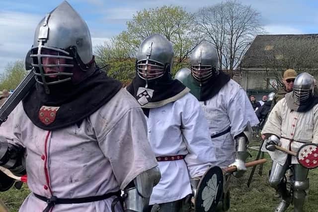 Some of the 'Knights' at the Castleton Cup in Rochdale
