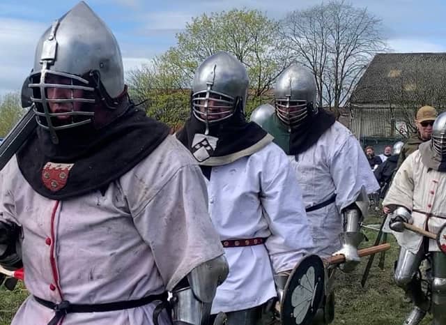 Some of the 'Knights' at the Castleton Cup in Rochdale 
