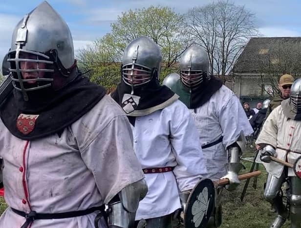 Some of the 'Knights' at the Castleton Cup in Rochdale 