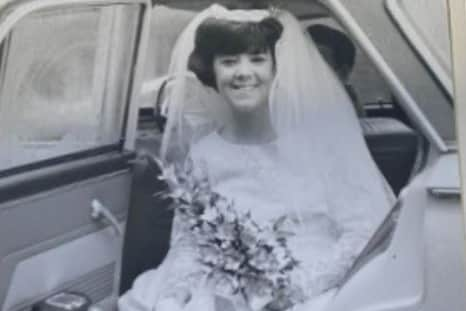 Jean Ashworth, former Rochdale councillor on her wedding day