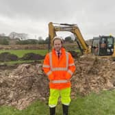 MP Jonathan Reynolds at the bypass site