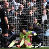 Ederson was replaced with an injury in Manchester City's win over Nottingham Forest.