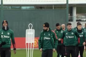 A clip of Marcus Rashford and Lisandro Martinez in training was actually from three months ago