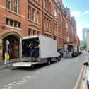 Netflix crews filming Missing You in Manchester 