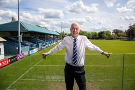 John Spellman, 75, from Monton, Manchester, who has attended 1,433 consecutive Swinton Lions matches