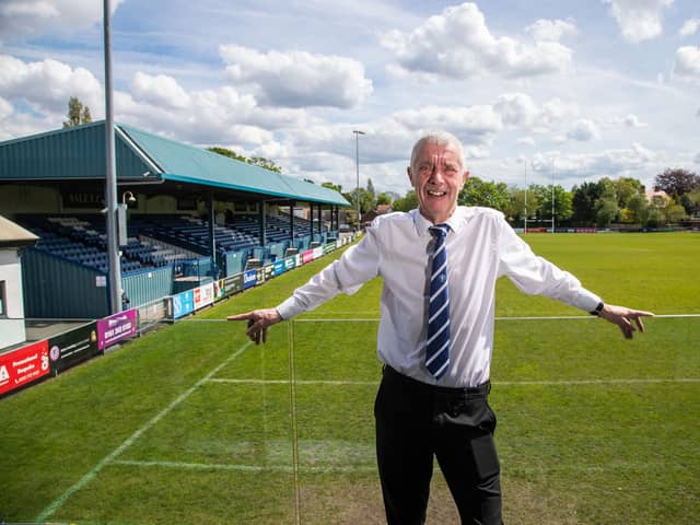 John Spellman, 75, from Monton, Manchester, who has attended 1,433 consecutive Swinton Lions matches