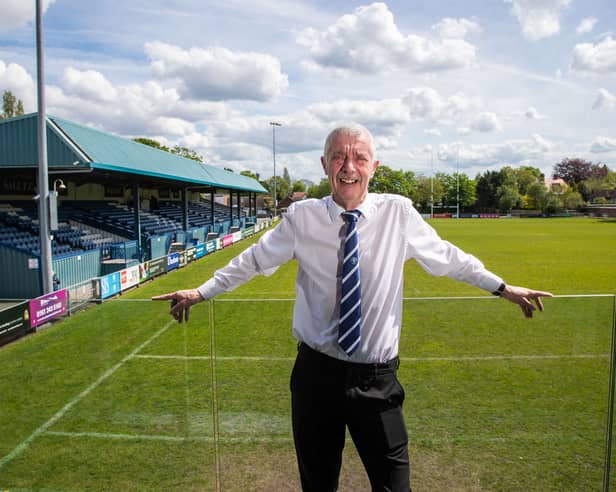 John Spellman, 75, from Monton, Manchester, who has attended 1,433 consecutive Swinton Lions matches