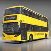 The new electric Bee Network buses ordered by Transport for Greater Manchester. Credit: Alexander Dennis