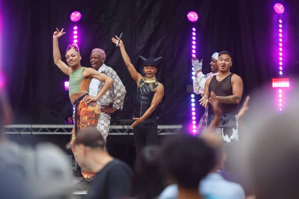 Family Cat Walk at Pride in Trafford 