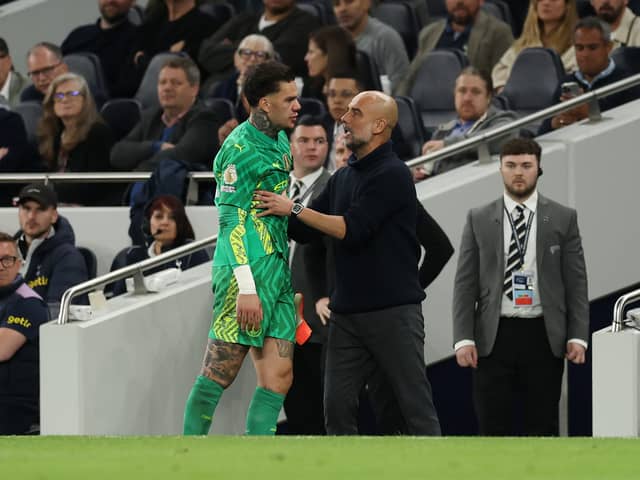 Pep Guardiola gave an injury update on Manchester City pair Ederson and Kevin De Bruyne