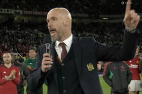 Erik ten Hag addressed Manchester United fans after the Newcastle win