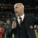 Erik ten Hag addressed Manchester United fans after the Newcastle win