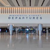 Departures at Manchester Airport 