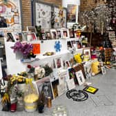 Tributes to the Manchester arena attack victims at Victoria station. 