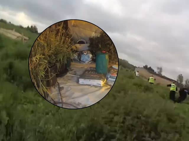Sting operation: Police chase through field of nettles