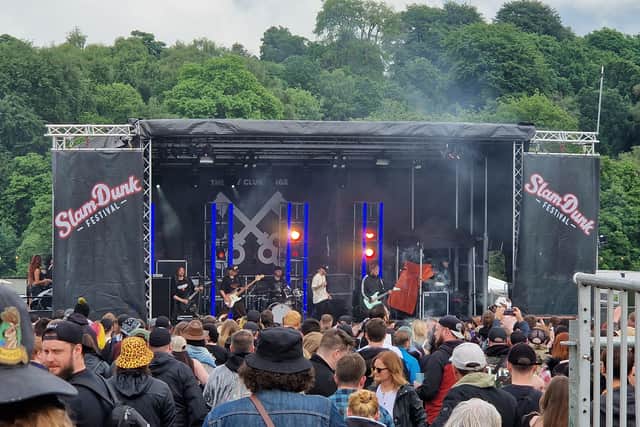 Guilt Trip on stage at SlamDunk 2024