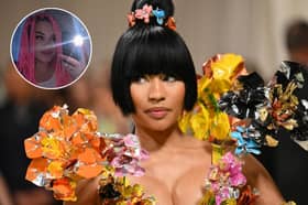 Nicki Minaj and inset, superfan Leonnie Lartey who was inside Co-op Live when the gig was cancelled