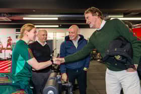 Sir Jim Ratcliffe and Sir Dave Brailsford of INEOS meet Aoife Mannion