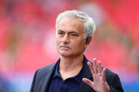 Jose Mourinho during his media duties at Wembley for the Champions League final