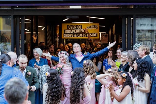 Sean and Millie, the first couple to tie the knot at Afflecks Palace. Credit: Jody Hartley