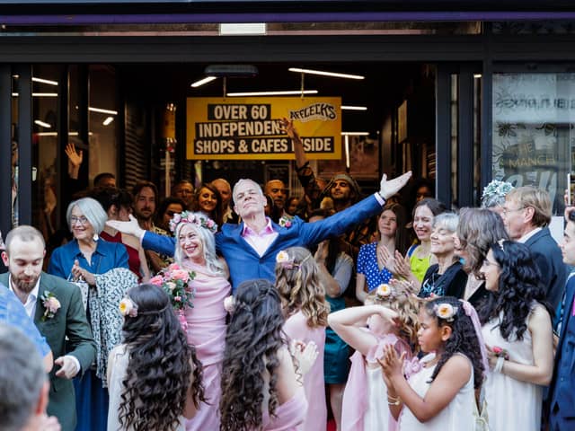 Sean and Millie, the first couple to tie the knot at Afflecks Palace. Credit: Jody Hartley