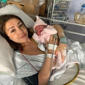 Keeley Wilson and her baby Sophia. 