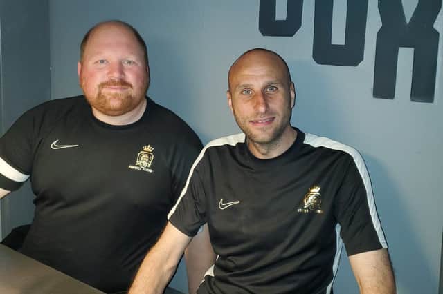 Nick Pollitt left, and Gaz Lewis, right, the founders of the GN15 Football Academy