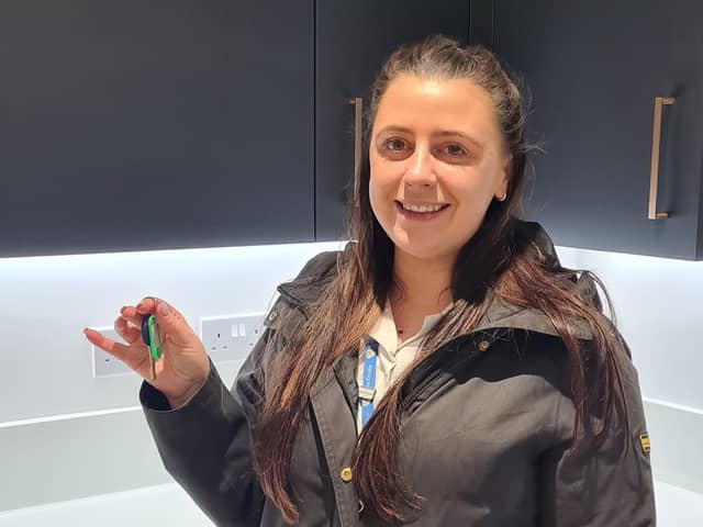 Charlotte Satchell-Higgins, 32, from Moston, who part-owns one of the 14 shared ownership houses in Failsworth. 