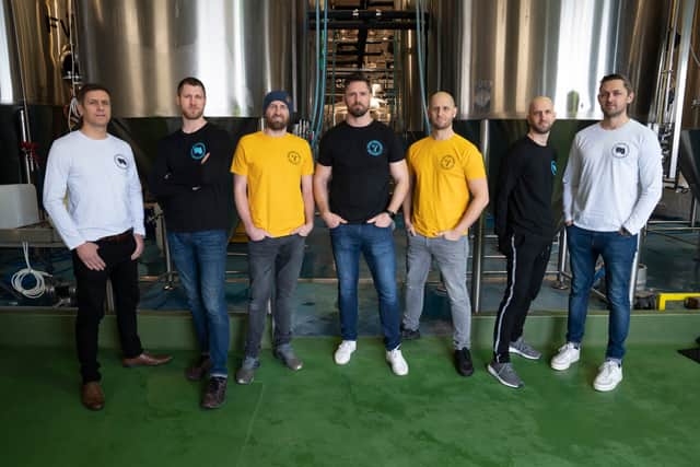 All seven of the Seven Bro7hers brewery (Photo: Jon Super Photo)