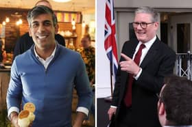 Rishi Sunak and Sir Keir Starmer on their respective visits to Bury over the last few days