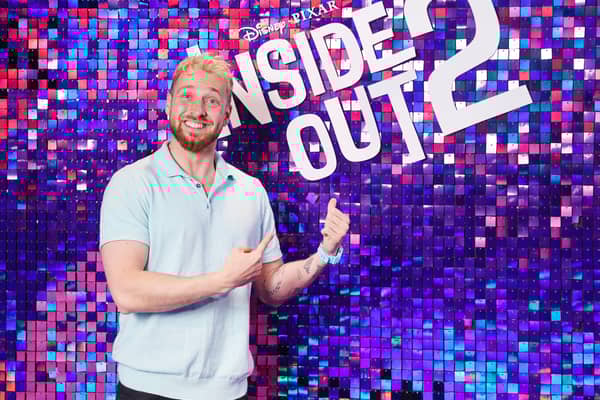 Sam Thompson arrives at the TikTok London office for a screening of Inside Out 2 ahead of its release in cinemas on June 14